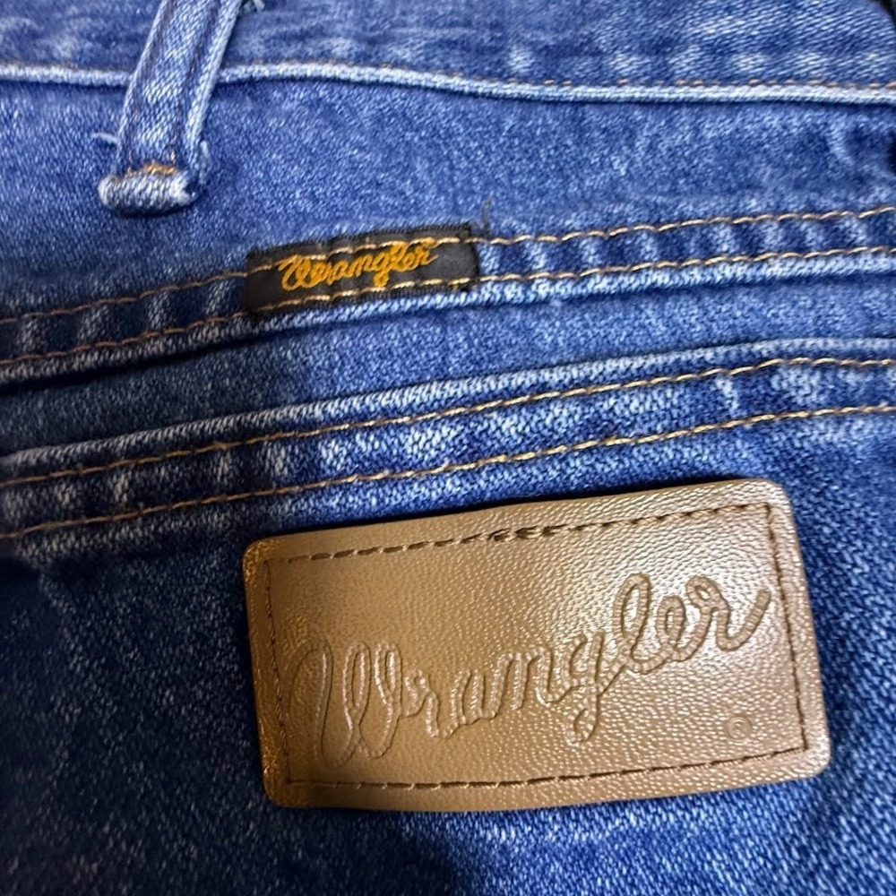 Vintage Wrangler Jeans Mens 42x30 Blue 13MWZ Cowboy Cut Western Denim USA - Picture 4 of 7
